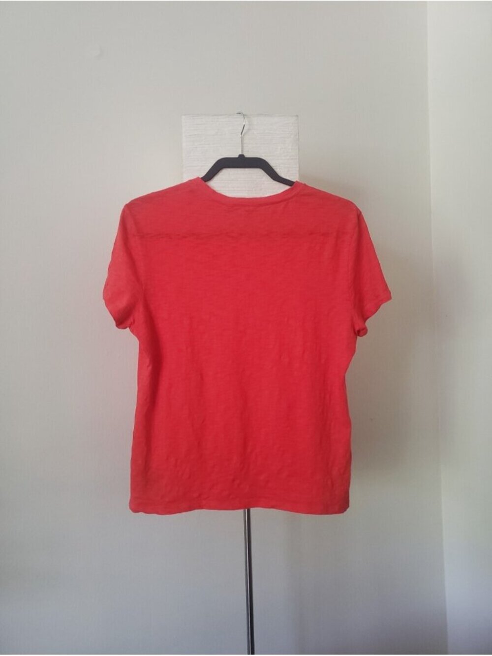 Theory 100% Cotton Coral Slim Fit Slub Tee XL (Fits M/L) - Picture 8 of 11